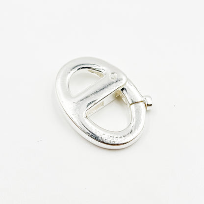 17MM White Sterling Silver Marina Clasp