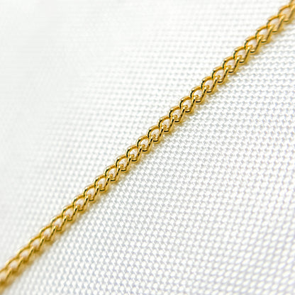14k Gold Filled Curb Finished Necklace
