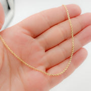 14K Solid Gold Rope Chain