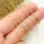 Gold Plated 925 Sterling Silver Satellite 3 Cubes Chain