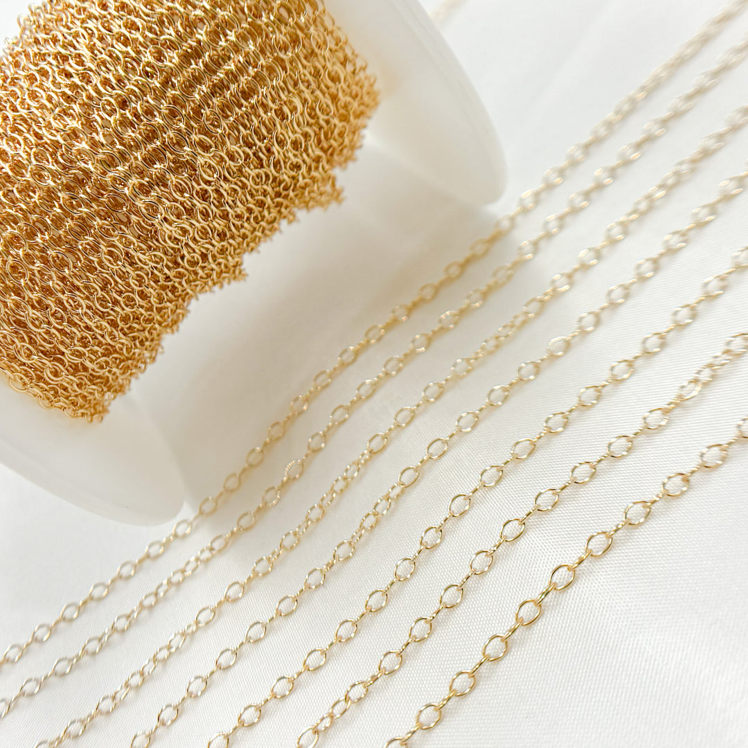 1512GF. 14K Gold-Filled Smooth Cable Chain