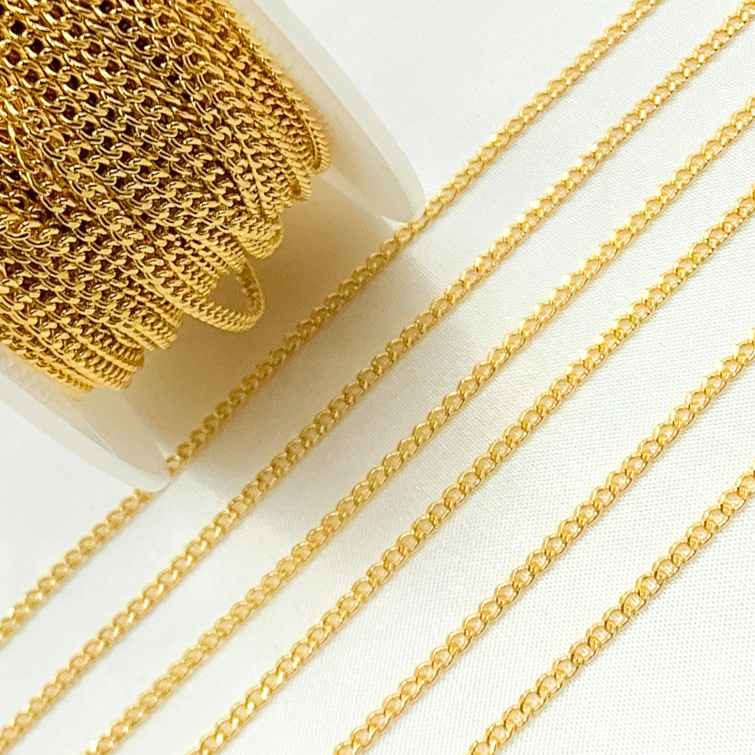 2015CHR. 14k Gold Filled Flat Curb Chain