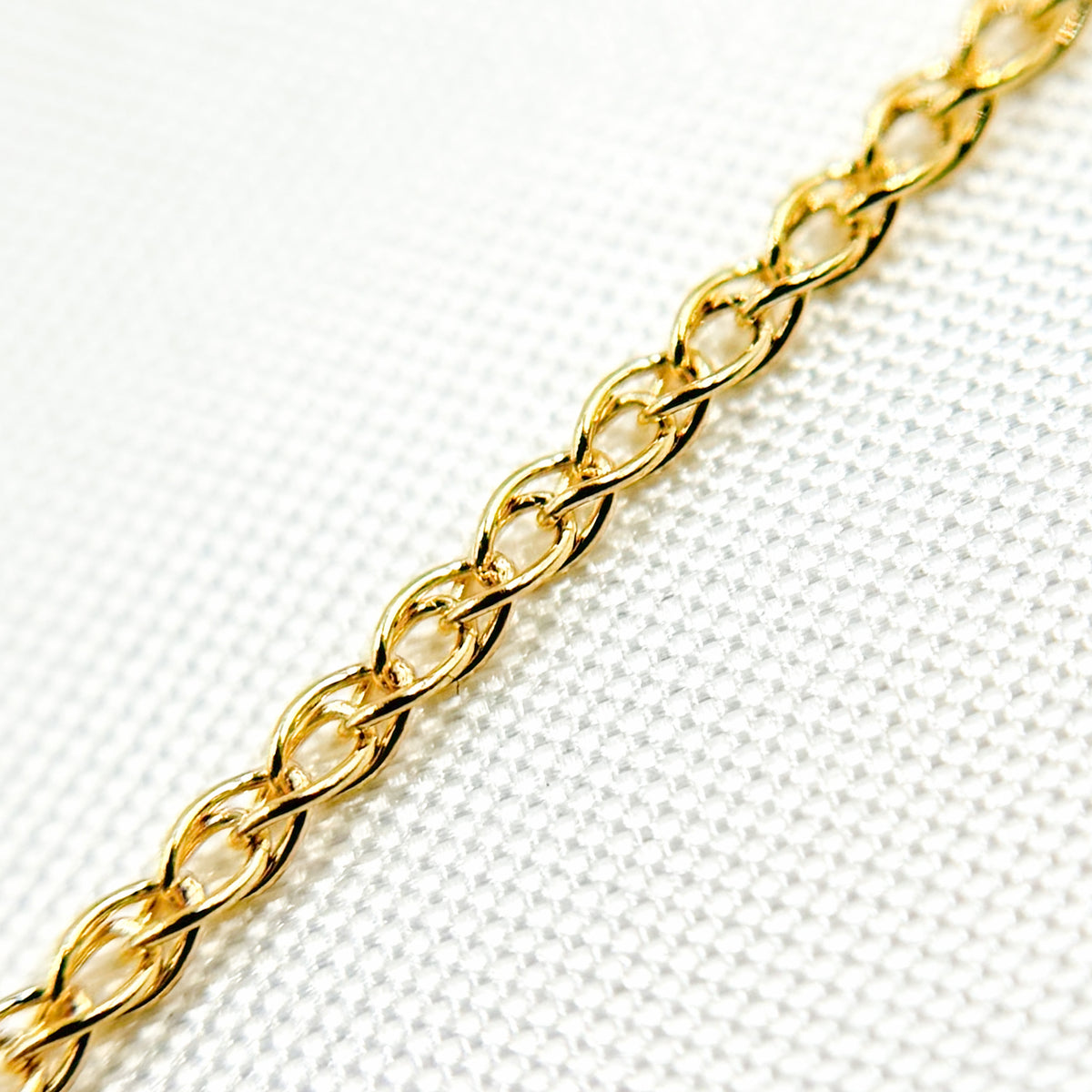 14K Solid Gold Wheat Chain