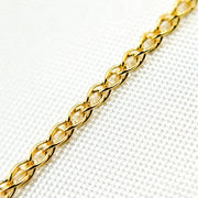 14K Solid Gold Wheat Chain