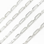 Load image into Gallery viewer, Z48SS. Sterling Silver Diamond Cut Paperclip Chain
