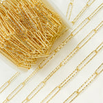 Load image into Gallery viewer, Gold Plated 925 Sterling Silver Diamond Cut Paperclip Link Chain. V2GP
