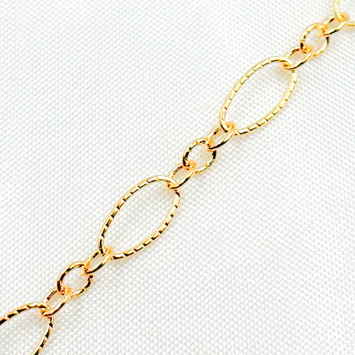 Gold Filled Twisted Oval Chain Bulk