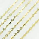 Load image into Gallery viewer, Gold Plated 925 Sterling Silver Round Twisted Chain. V15GP
