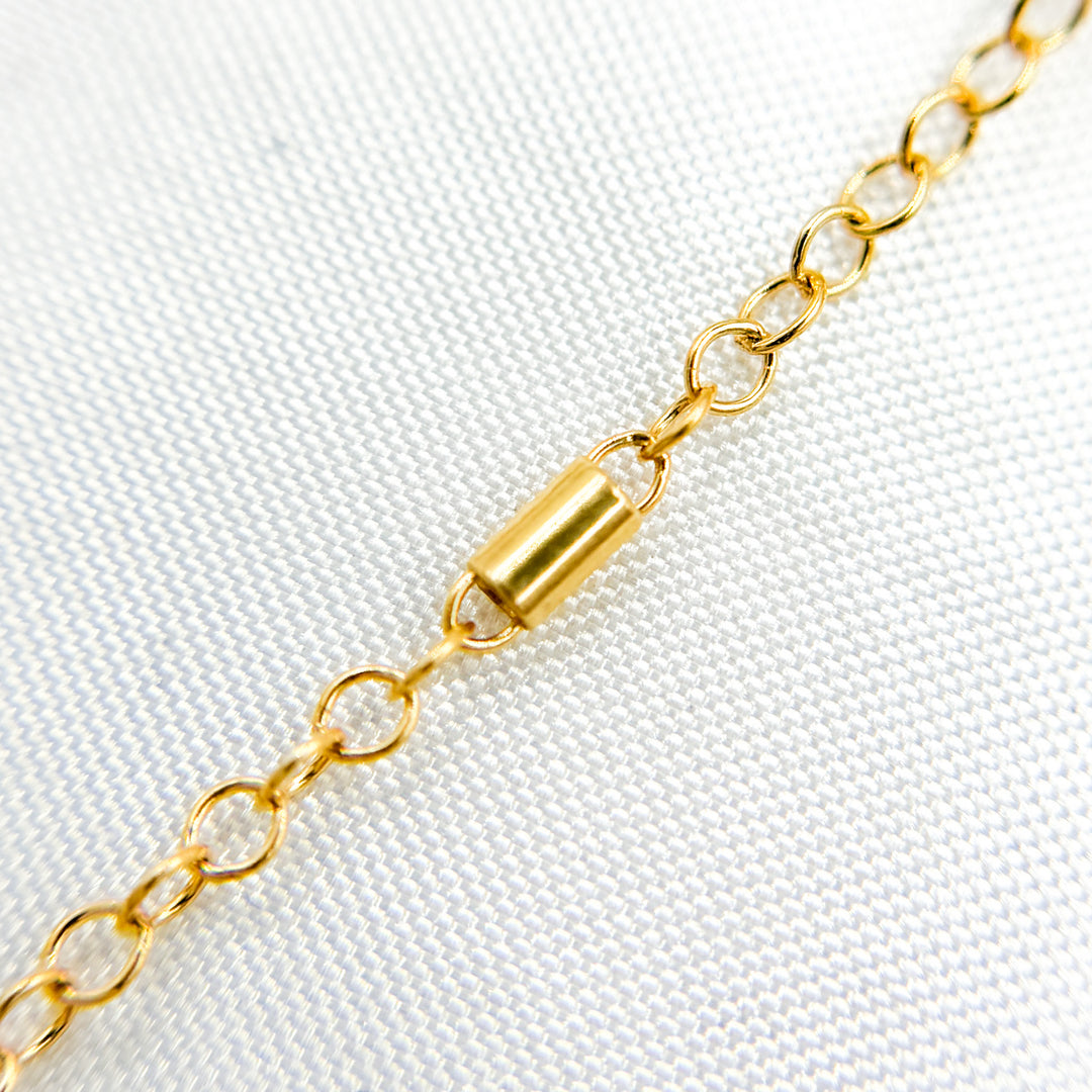 14K Gold-Filled Satellite Tube Finish Necklace. 1203D2