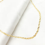 Load image into Gallery viewer, 040G2SLMSIT2. 14K Solid Yellow Gold Wheat Necklace
