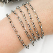 Oxidized 925 Sterling Silver Box Chain