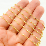 Load image into Gallery viewer, Gold Pyrite Gold Plated Wire Chain
