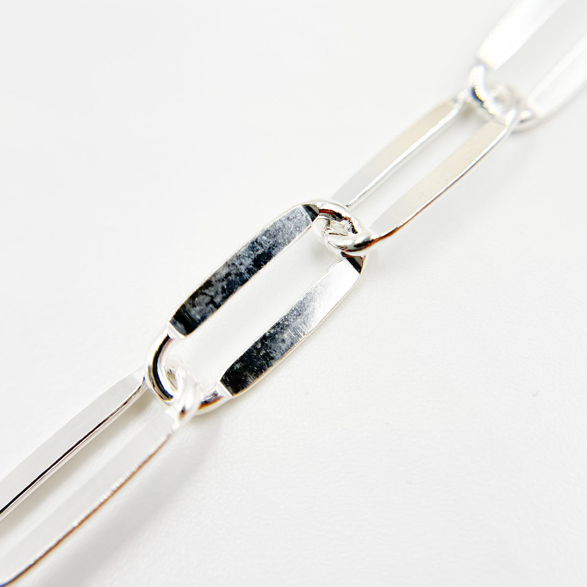 Sterling Silver Flat Paperclip Chain