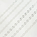 Load image into Gallery viewer, 1370SBSS. Sterling Silver Diamond Cut Oval Link Chain
