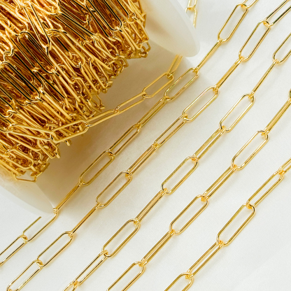 4001GF. 14k Gold Filled Smooth Paperclip Link Chain