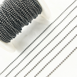 Load image into Gallery viewer, V112BR. Black Rhodium 925 Sterling Silver Ball Chain
