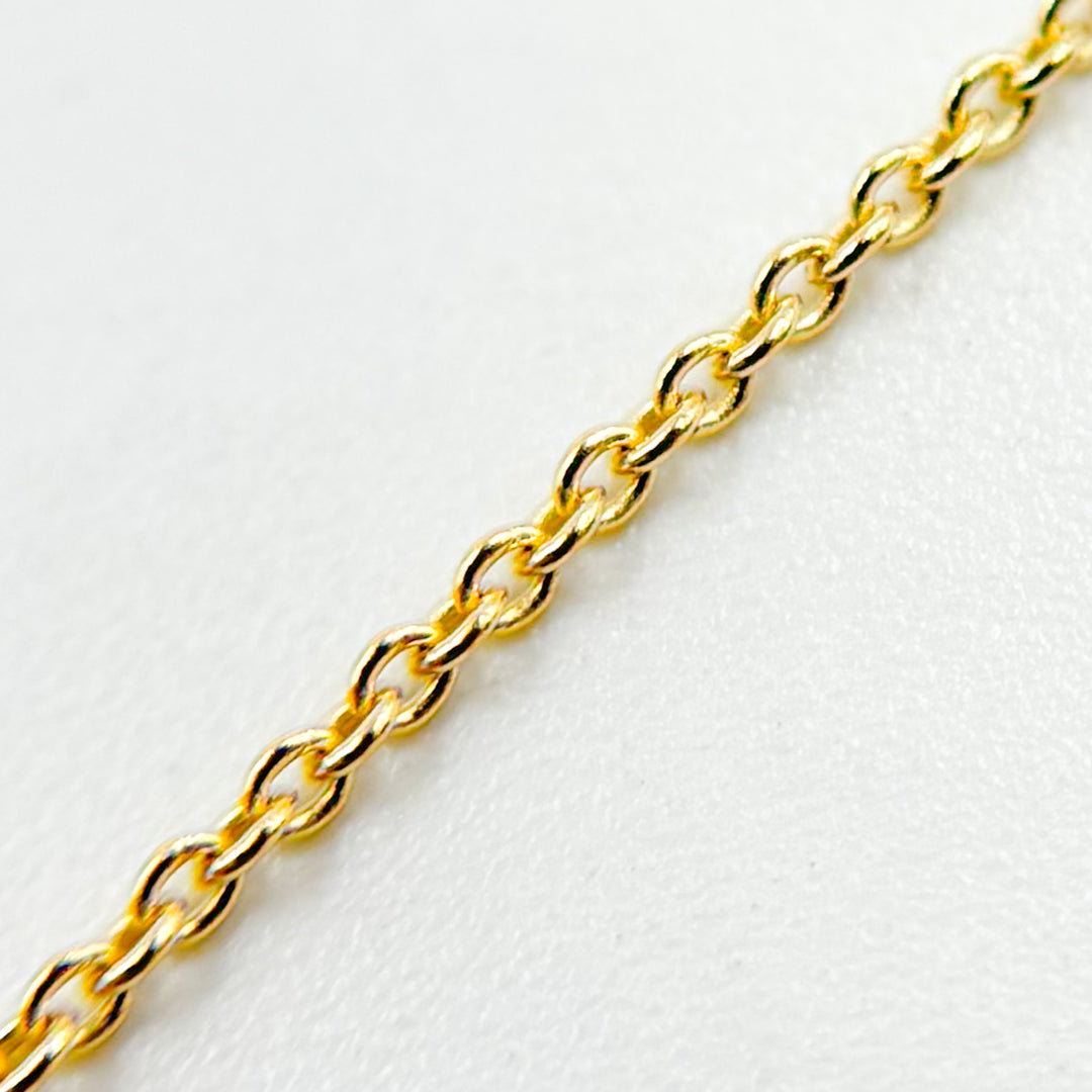 025R01LGJ138. 14K Solid Gold Cable Chain