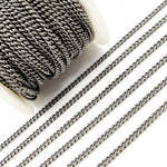 Load image into Gallery viewer, Sterling Silver Oxidized Curb Chain