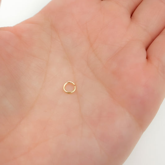 5MM Open Gold Plated Jump Ring