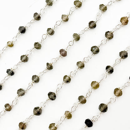 Andalusite Sterling Silver Wire Chain