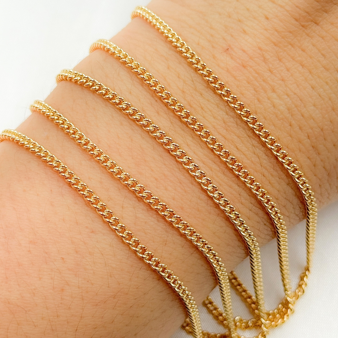 65GF. 14K Gold Filled Curb Chain