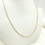 Load image into Gallery viewer, 150CP. 14k Solid Yellow Gold Bead Chain