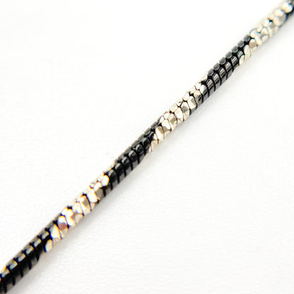 Black Rhodium Sterling Silver Snake Necklace