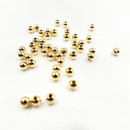 4MM Gold Filled Seamless Beads