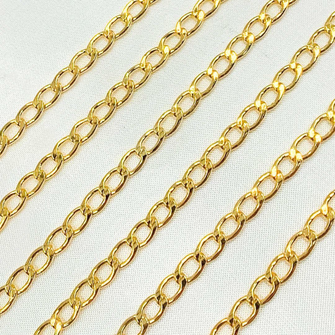 3805CHRGF. 14k Gold Filled Flat Curb Chain