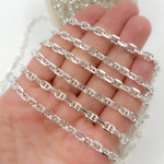 Load image into Gallery viewer, Y10SS. Sterling Silver Diamond Cut Marina Chain
