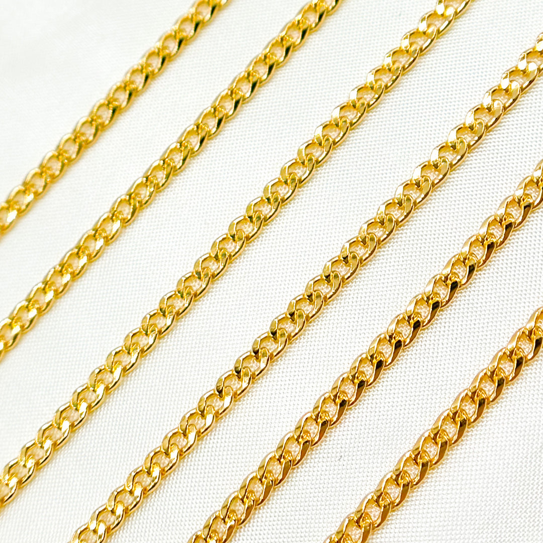 64HRGF. 14k Gold Filled Flat Curb Link Chain