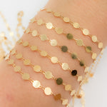 Load image into Gallery viewer, V65GF. 14K Gold Filled Disc Chain