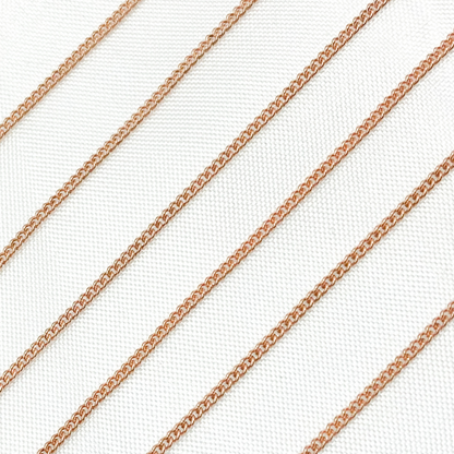 Rose Gold Filled Curb Link