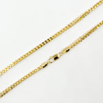 Load image into Gallery viewer, 100HVI2004000. 14K Solid Yellow Gold Franco Hollow Chain Necklace