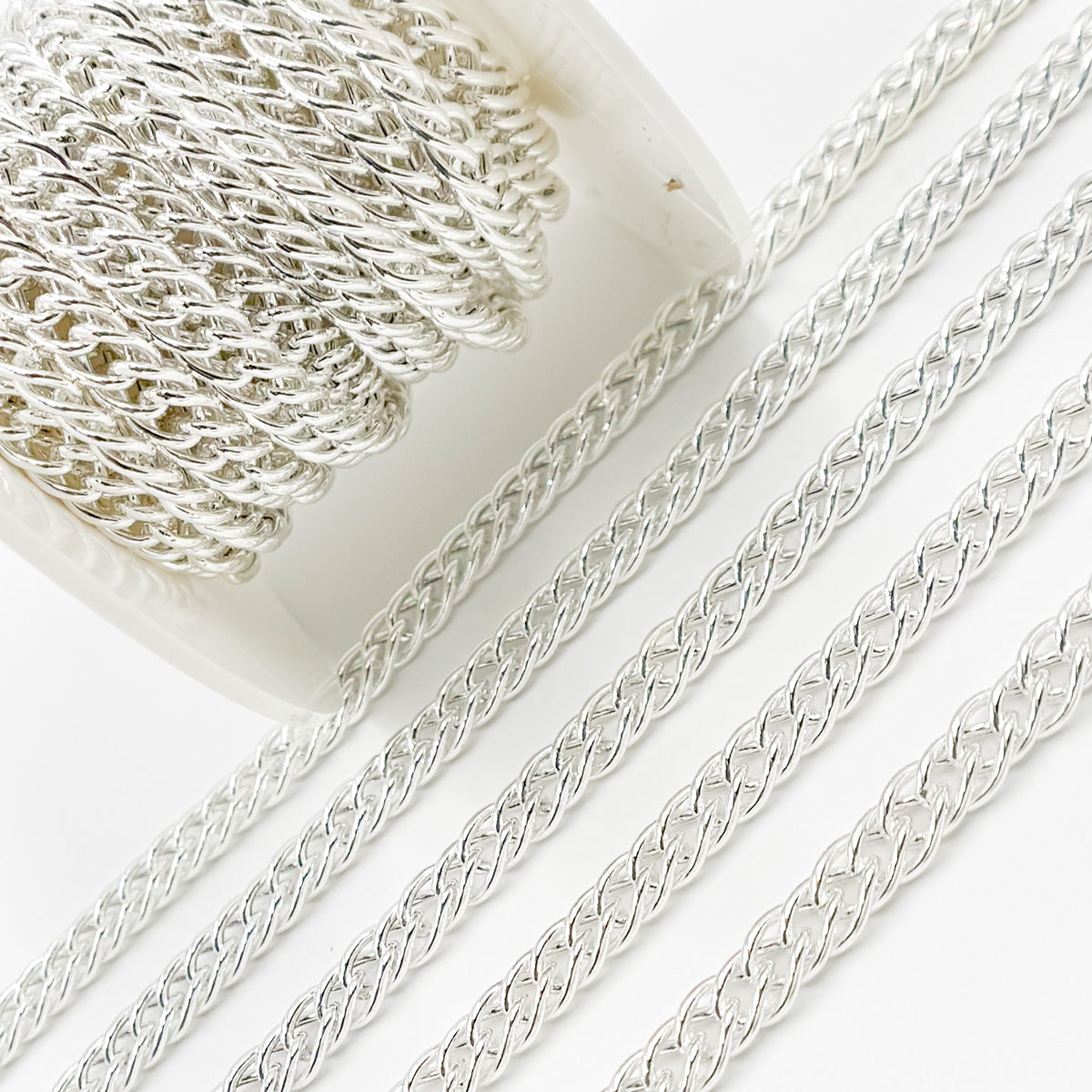 Sterling Silver Double Curb Chain