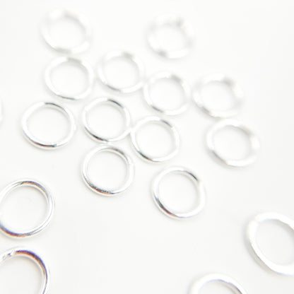 White Sterling Silver Close Jump Ring