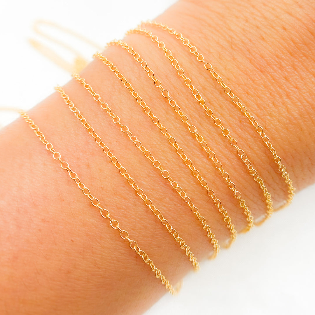 1322GF. 14K Gold Filled Cable Chain