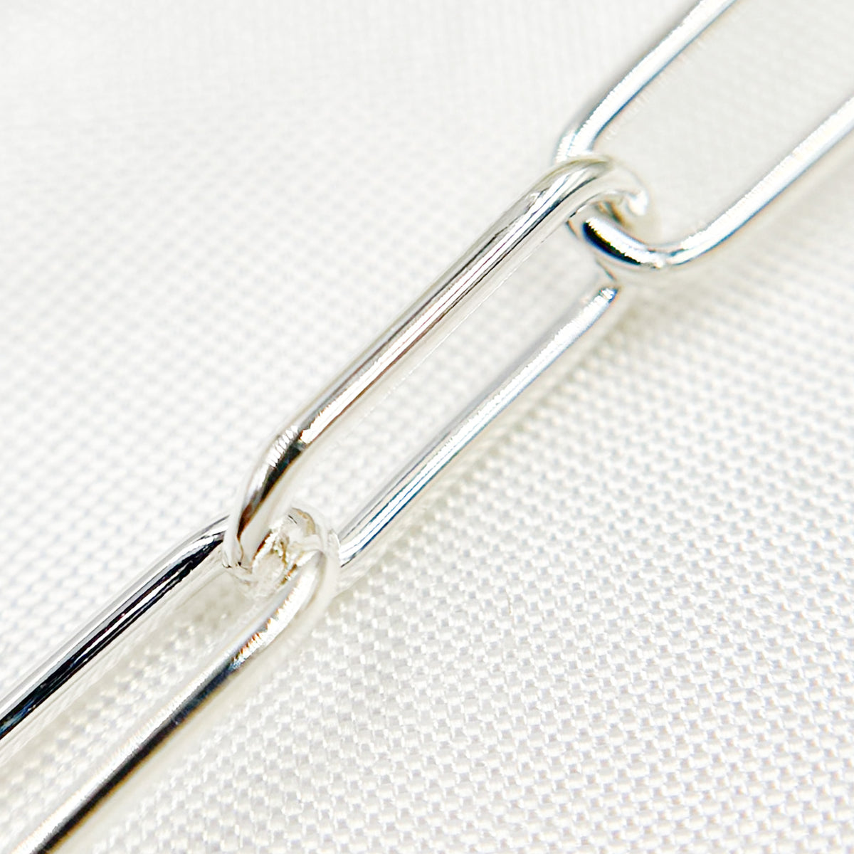Sterling Silver Smooth Paperclip Chain