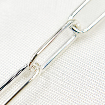 Sterling Silver Smooth Paperclip Chain