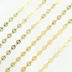 Load image into Gallery viewer, Gold Plated 925 Sterling Silver Round Twisted Chain. V15GP
