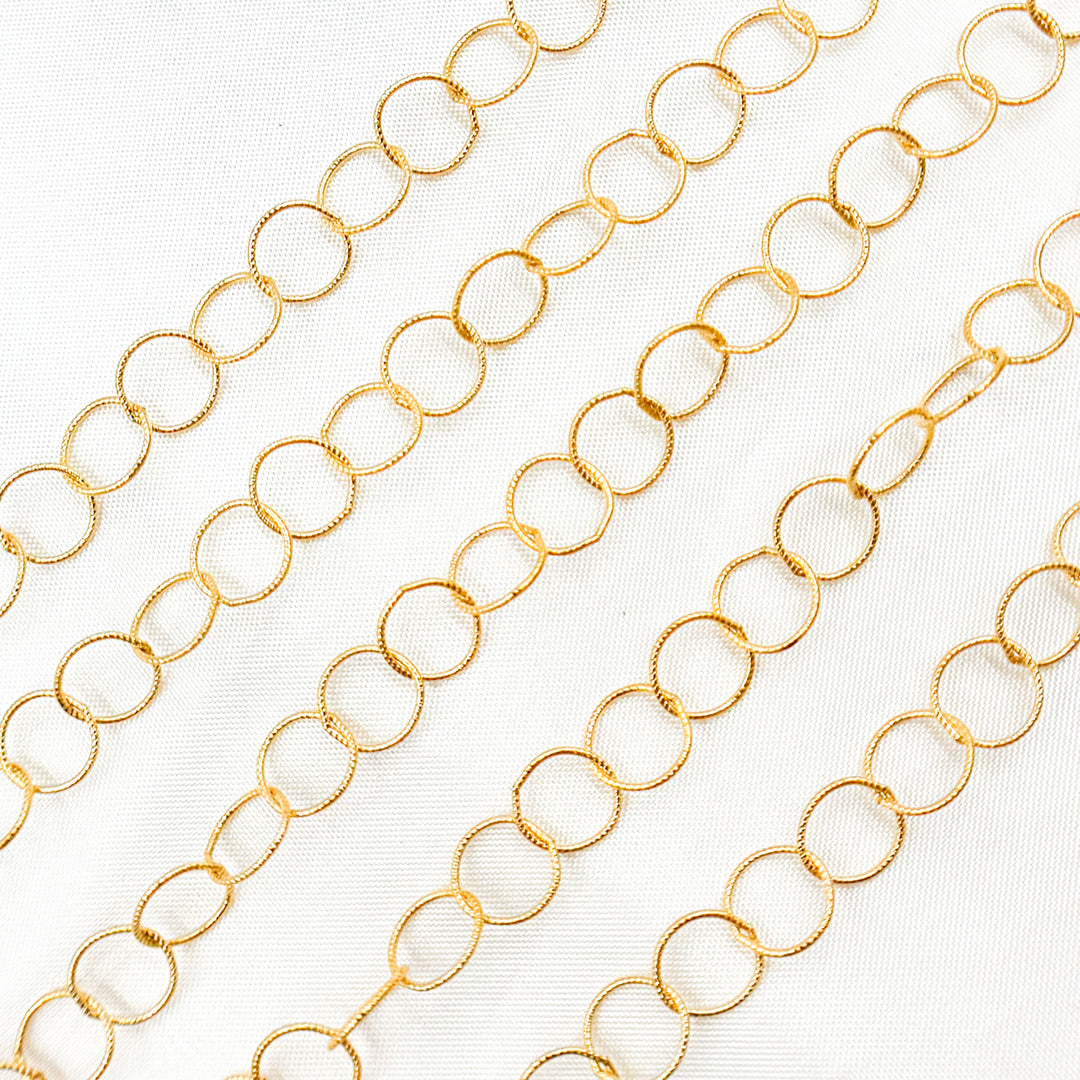 886TWGF. 14K Gold Filled Twisted Round Link Chain