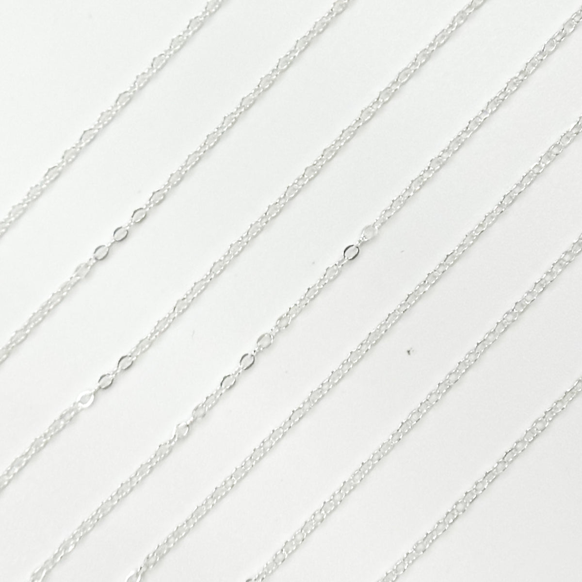 Sterling Silver Flat Cable Chain