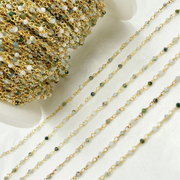 Wholesale Green Agate Wire Wrap Chain