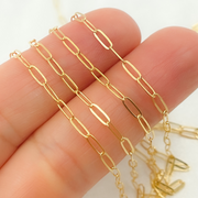 14K Gold Filled Flat Oval Link Chain