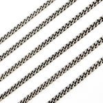 Load image into Gallery viewer, Sterling Silver Oxidized Curb Chain