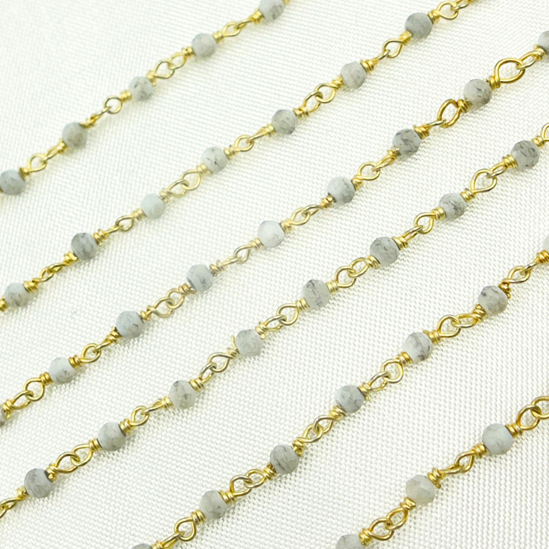 Mother of Pearl Wire Wrap Chain
