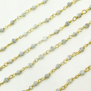 Mother of Pearl Wire Wrap Chain