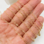 Load image into Gallery viewer, Gold-Filled Flat Oval Link Chain. 1512FGF
