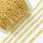 Load image into Gallery viewer, Gold Plated 925 Sterling Silver Gold Plated Figaro Chain. Y61GP
