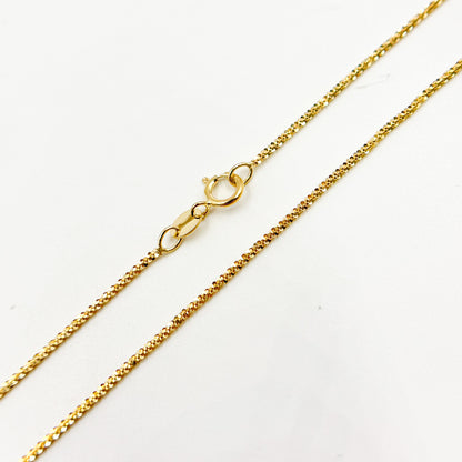 14K Solid Gold Margarita Chain